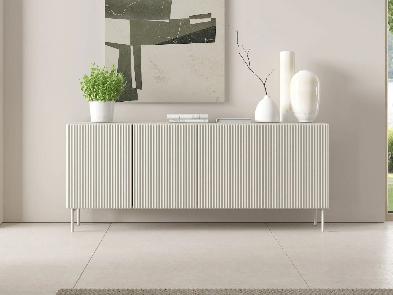 Komoda czterodrzwiowa Qualita Kaszmirowa