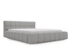 Łóżko tapicerowane z pojemnikiem i stelażem 160x200 Alicante Szare