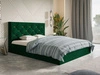 Łóżko tapicerowane z pojemnikiem i stelażem 120x200 Salento zielone