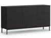 Komoda z drzwiami i szufladami Soroko Czarna