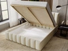 Łóżko tapicerowane z pojemnikiem i stelażem 120x200 Neos Beżowe