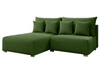 Narożnik L Lewy z funkcją spania i pojemnikiem Ronni Zielony