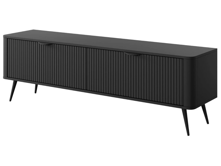 Szafka pod telewizor z drzwiczkami 160 cm Latina Czarna