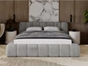 Łóżko tapicerowane z pojemnikiem na pościel 180x200 Ibiza Szare