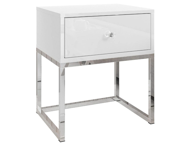 Biały połysk \ Uchwyty \ Srebrny