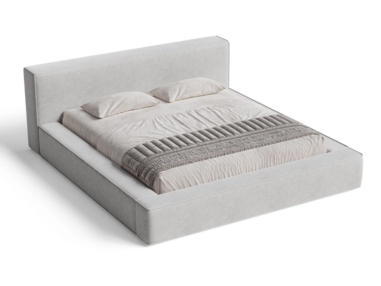 Łóżko tapicerowane z pojemnikiem i stelażem 180x200 Mali Brązowe