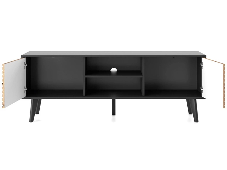 Szafka pod telewizor z drzwiczkami Astro Czarna