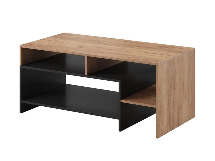 Zestaw mebli do salonu Alvano Dąb craft Złoty, Antracyt