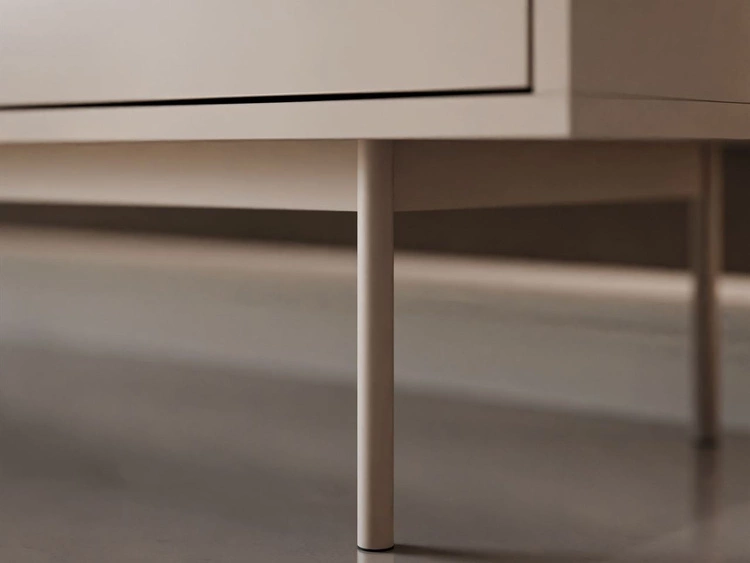 Szafka RTV glamour pod telewizor z drzwiczkami na kaszmirowych nogach Vivance Kaszmir połysk