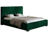 Łóżko tapicerowane z pojemnikiem i stelażem 120x200 Tivoli Ciemnozielone
