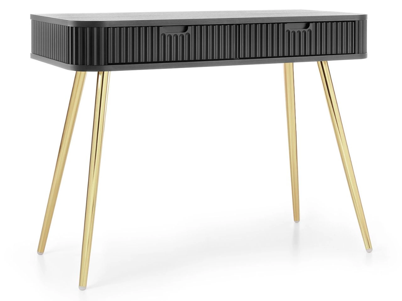 Toaletka z czarnymi metalowymi nogami Viva Czarna