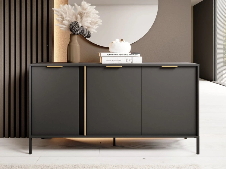 Zestaw mebli do salonu 2 Drino Antracyt