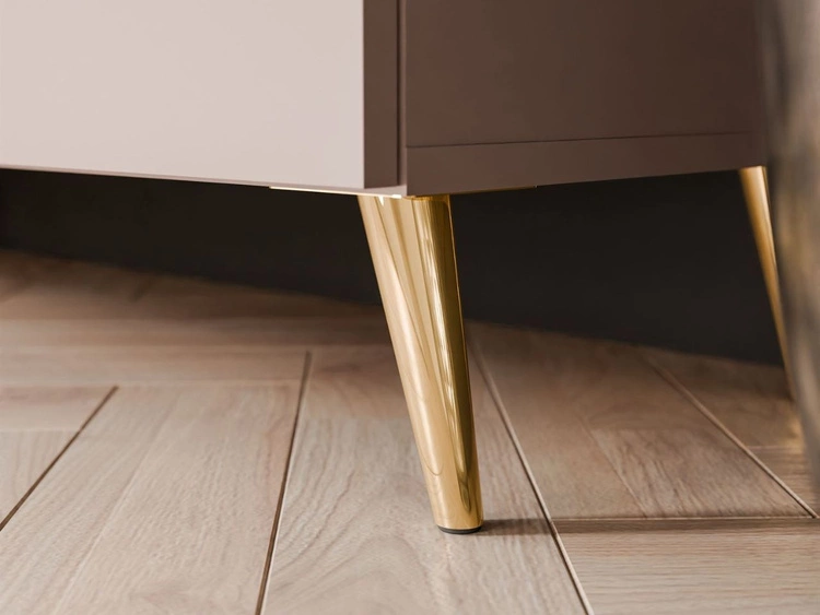 Meblościanka do salonu na złotych nogach Noaé Kaszmir