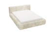 Łóżko tapicerowane z pojemnikiem na pościel 140x200 Ibiza Kremowe