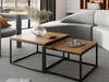 Stolik kawowy na czarnym stelażu Asumi Dąb Stirling 36x42