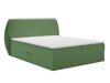 Łóżko kontynentalne z pojemnikiem na pościel 160x200 Bogota Zielone