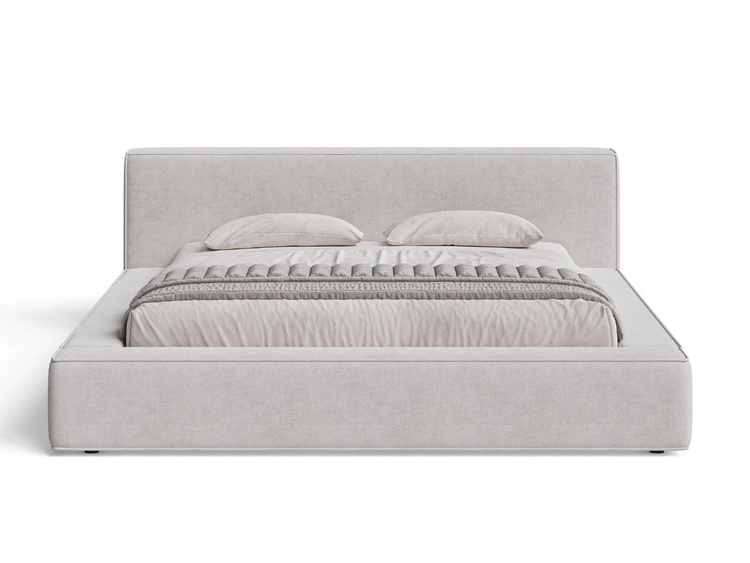 Łóżko tapicerowane z pojemnikiem i stelażem 180x200 Mali Szare