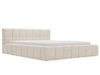 Łóżko tapicerowane z pojemnikiem i stelażem 180x200 Alicante Beżowy