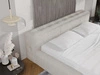 Łóżko tapicerowane z pojemnikiem i stelażem 180x200 Lipari beż