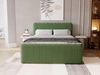 Łóżko kontynentalne z pojemnikiem na pościel 160x200 Osteno Zielone