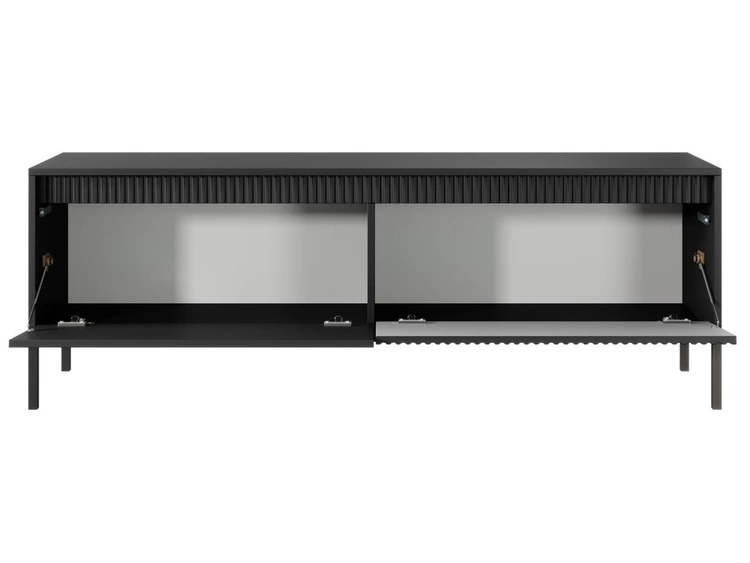Szafka pod telewizor z drzwiczkami 153 cm Sorano Czarna