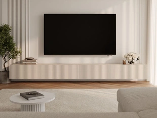 Zestaw szafkek pod telewizor z drzwiczkami 300 cm Kioto Kaszmir