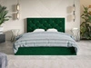 Łóżko tapicerowane z pojemnikiem i stelażem 140x200 Salento zielone