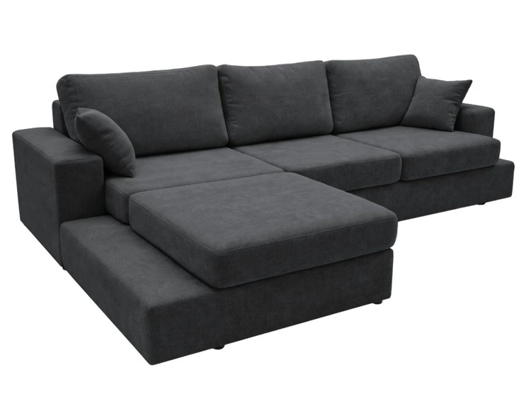 Narożnik L wypoczynkowy Lewy Nesto czarny