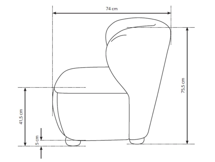 Fotel do salonu Silenzio Kremowy