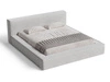 Łóżko tapicerowane z pojemnikiem i stelażem 160x200 Mali Szare