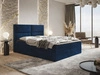 Łóżko kontynentalne z pojemnikiem na pościel 160x200 Hera Ciemnoniebieskie