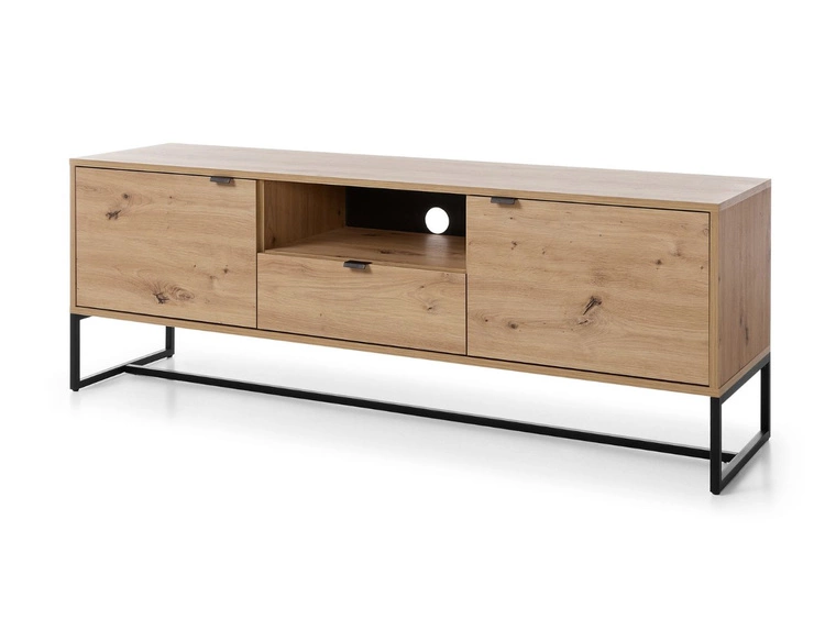 Szafka pod telewizor z szufladami i drzwiczkami Anime Dąb Artisan