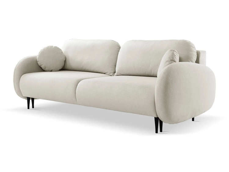 Kanapa z funkcją spania i pojemnikiem na pościel Alta Jasnoszara