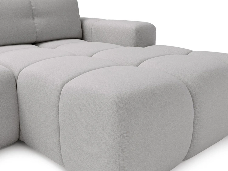 Narożnik L Prawy z funkcją spania i pojemnikiem Montero Szary