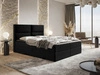Łóżko kontynentalne z pojemnikiem na pościel 120x200 Hera Czarne