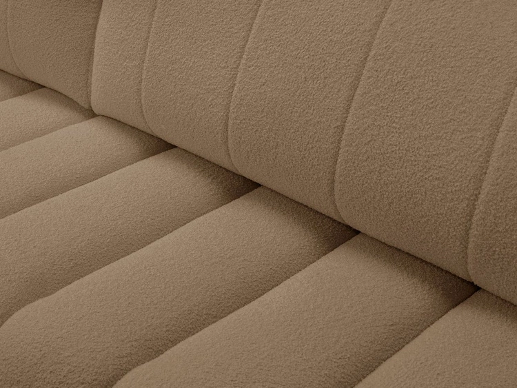 Narożnik z pojemnikiem i funkcją spania Lewy Adoro Brązowy