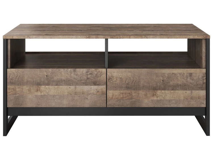 Stolik kawowy z szufladami Denis Dąb Sand Grande, Matera