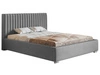 Łóżko tapicerowane z pojemnikiem i stelażem 140x200 Toscania Szare