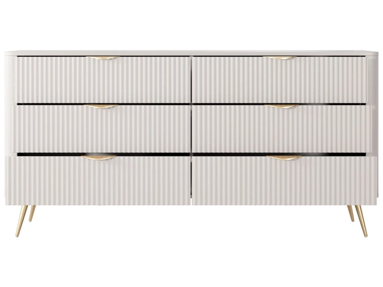 Komoda z 6 szufladami Latina Beżowa