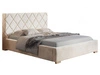 Łóżko tapicerowane z pojemnikiem i stelażem 160x200 Taranto Beżowe