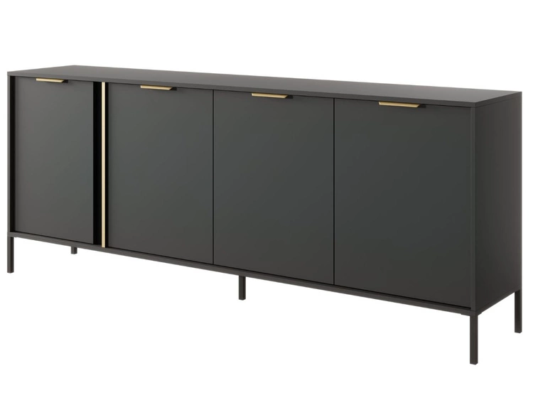 Komoda z drzwiami 203 cm Drino Antracyt