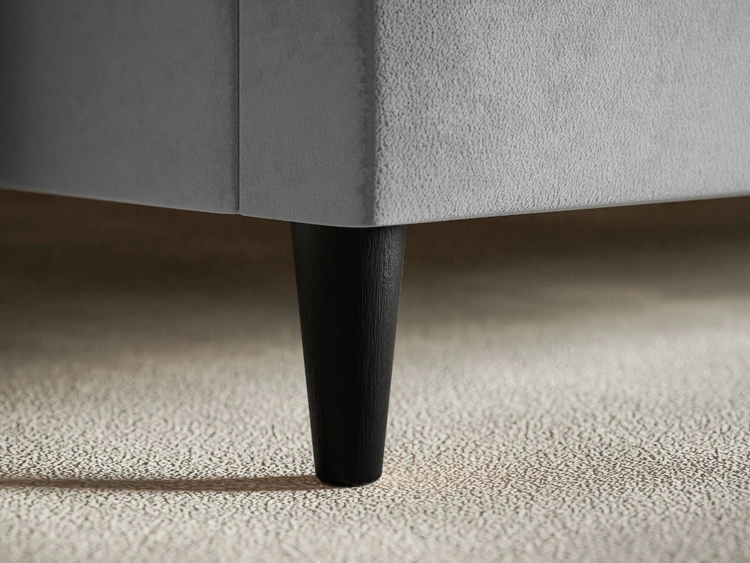 Łóżko tapicerowane ze stelażem 180x200 Trio Niebieskie