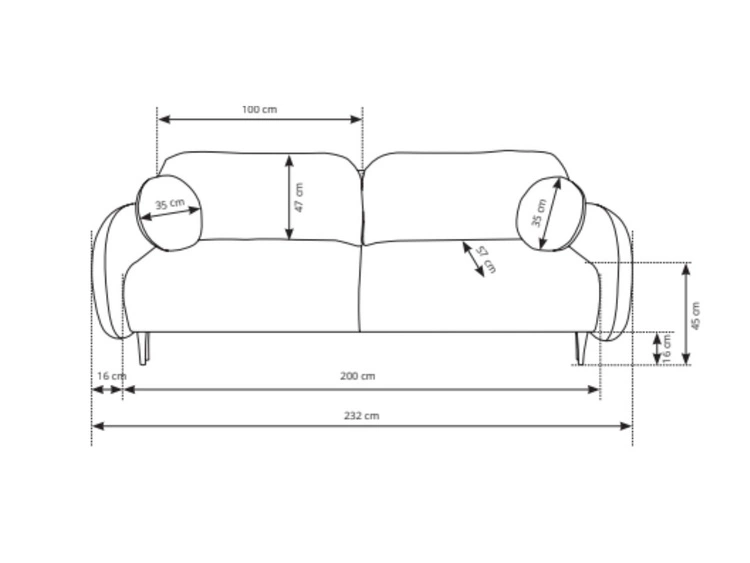 Kanapa z funkcją spania i pojemnikiem na pościel Alta Beżowa