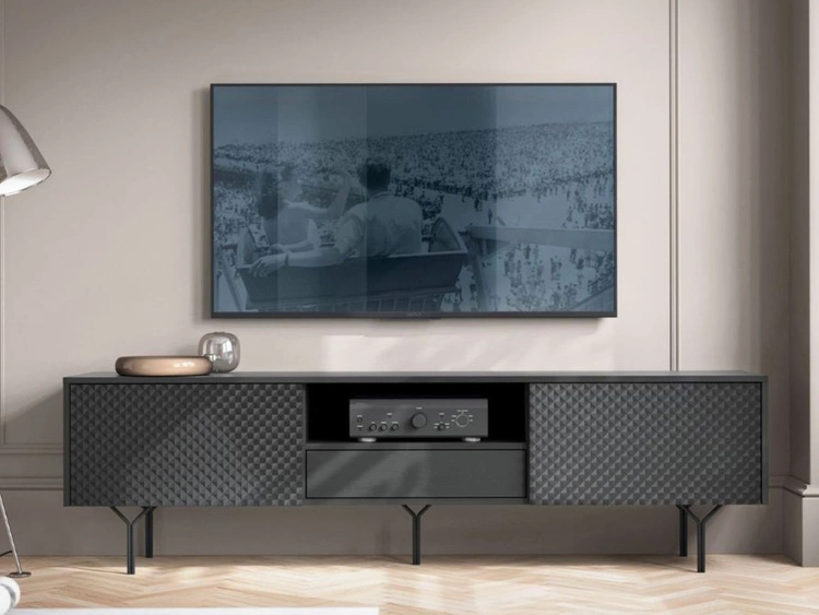 Zestaw mebli do salonu Ravi Czarny