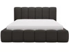 Łóżko tapicerowane z pojemnikiem i stelażem 120x200 Cloud czarne