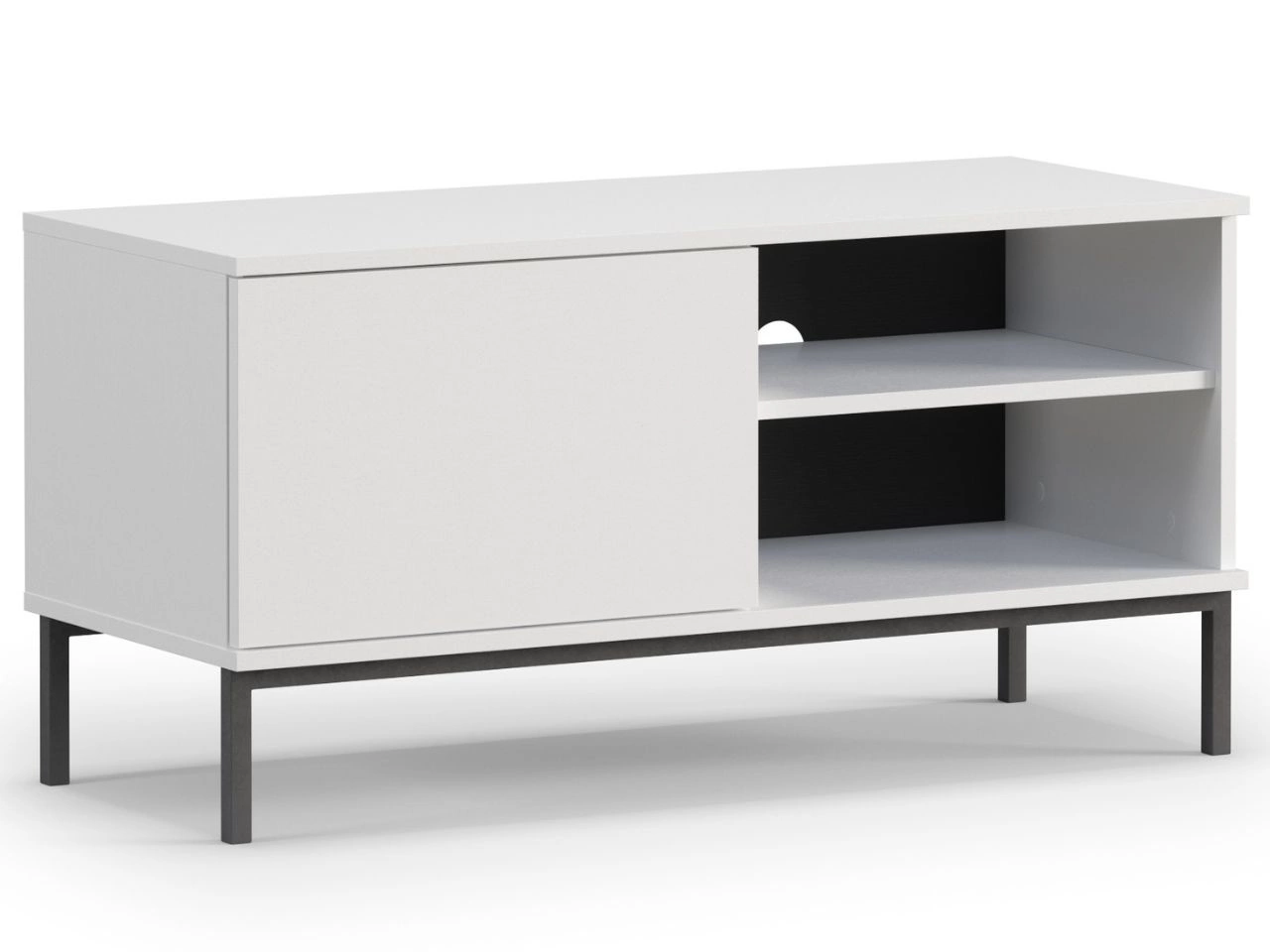 Szafka pod telewizor z drzwiczkami Soroko Biała