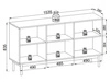 Komoda z drzwiami 154 cm Julio Kaszmir