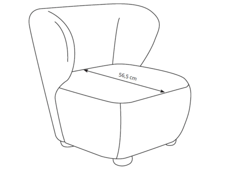 Fotel do salonu Silenzio Kremowy