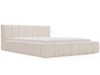 Łóżko tapicerowane z pojemnikiem i stelażem 120x200 Split Kremowy