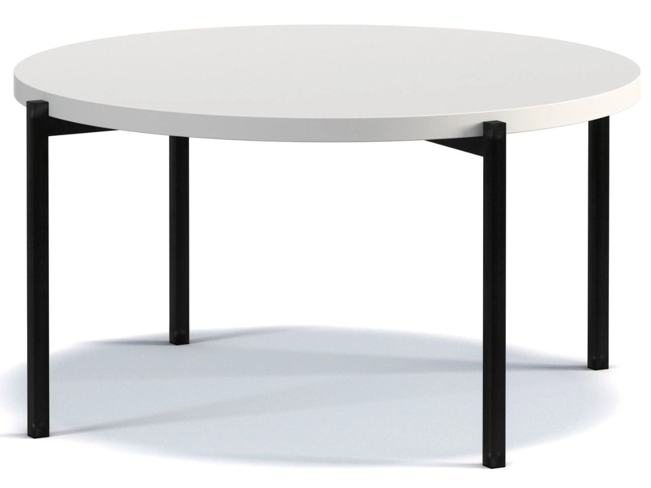 Okrągły Stolik kawowy Sevilla 84 cm Biały mat